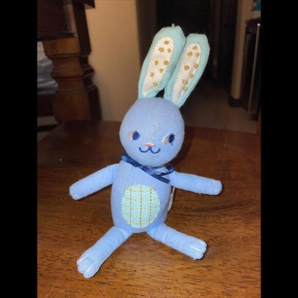 Target Spritz Easter‎ Bunny Rabbit Spring Plush Shelf Sitter 9" Blue
